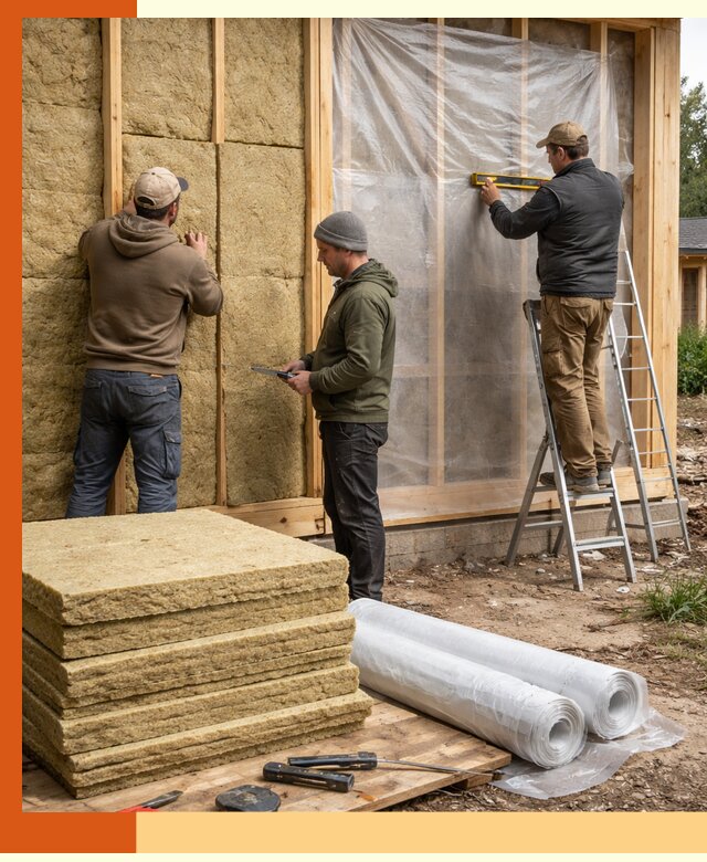 Утепление каркасного дома в Пятигорске под ключ с гарантией качества