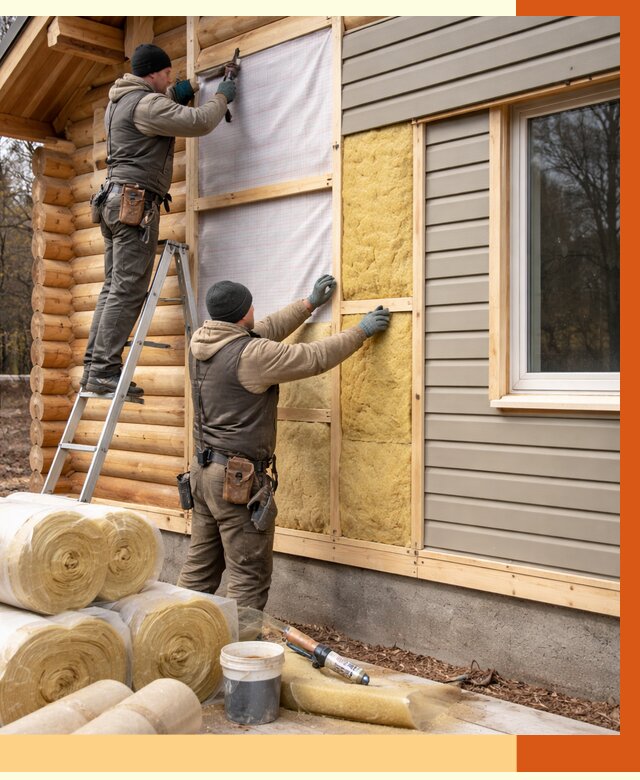 Утепление деревянного дома в Пятигорске от 6369 руб./м2 — заказать работы | ТепломастерПтг