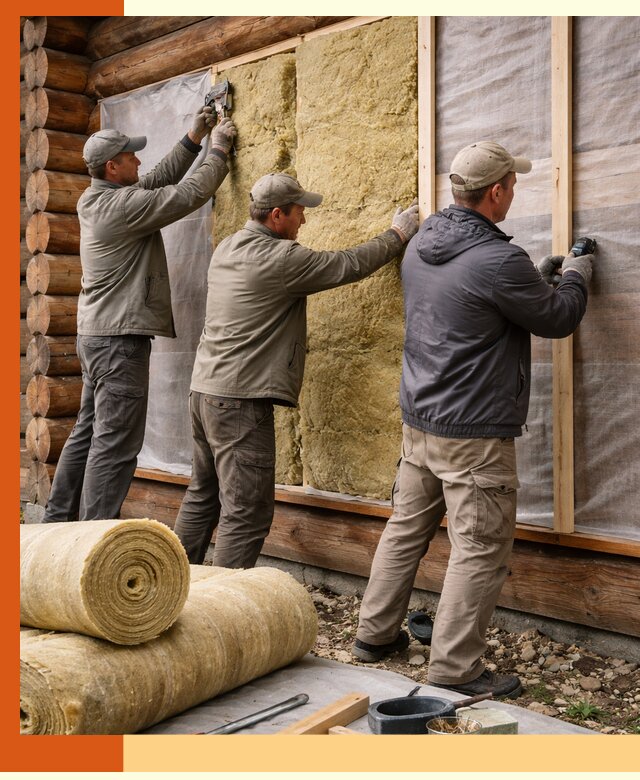 Утепление деревянного дома в Пятигорске эффективными технологиями