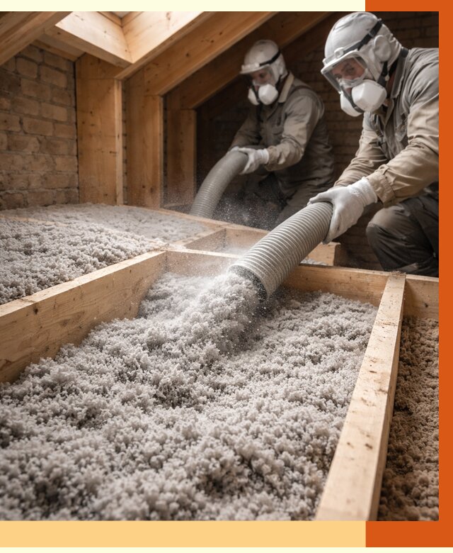 Утепление коттеджа эковатой в Пятигорске от 2568 руб./м² — комплексная задувка и монтаж | ТепломастерПтг