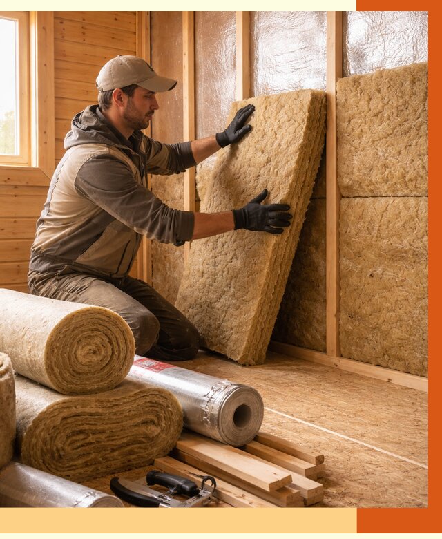 Утепление бани в Пятигорске под ключ от 4623 руб./м2 — утеплить потолок, пол и стены | ТепломастерПтг