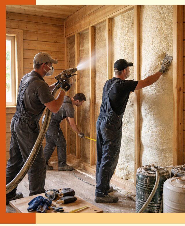 Утепление бани пенополиуретаном (ППУ) в Пятигорске