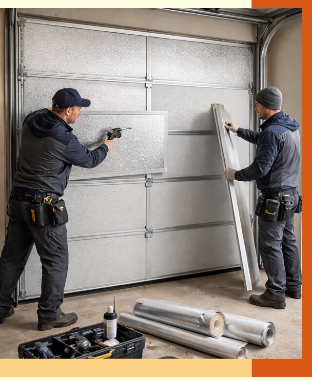 Утепление гаражных ворот в Пятигорске от 8064 руб/м2 — надежно и быстро | ТепломастерПтг