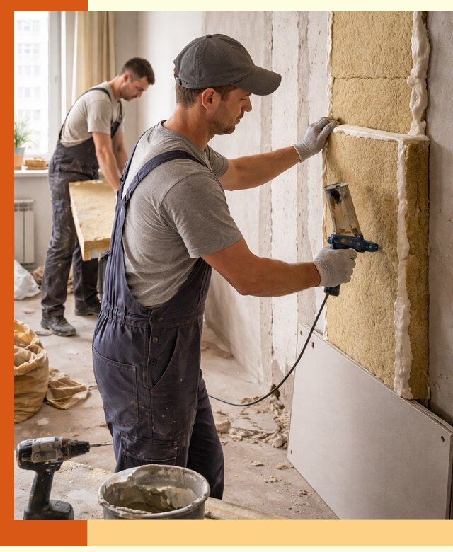 Утепление стен изнутри в Пятигорске — качественно и эффективно