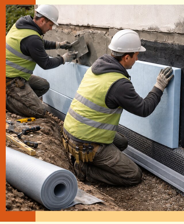 Утепление фундамента снаружи в Пятигорске — профессиональная теплоизоляция