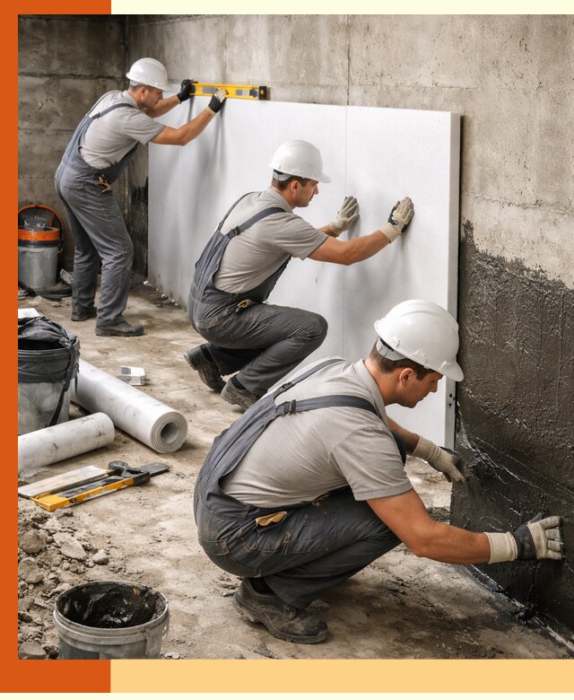 Утепление фундамента изнутри профессионально в Пятигорске