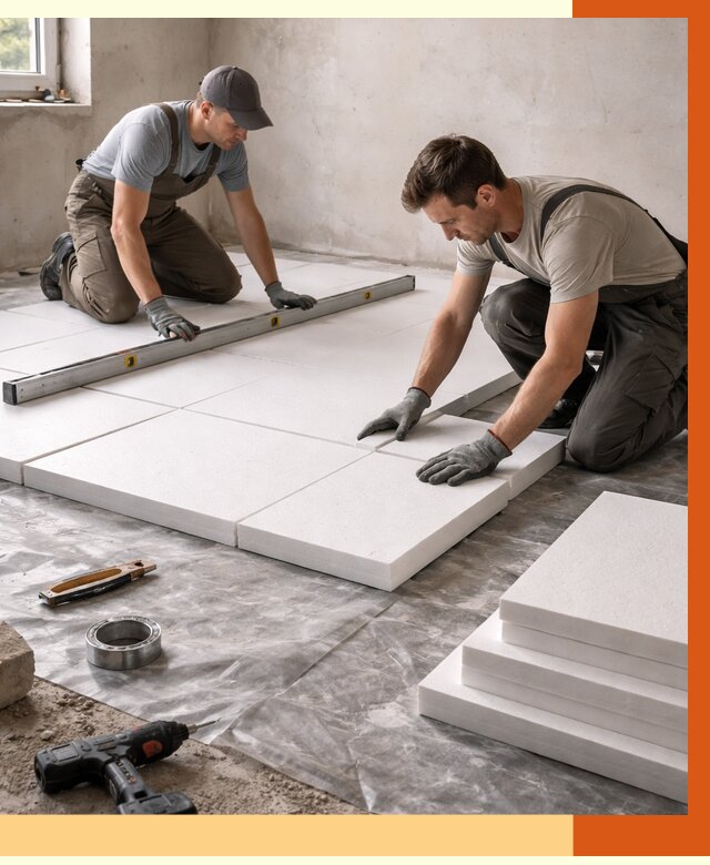 Утепление бетонного пола в Пятигорске от 2568 руб/м2 — монтаж и цена | ТепломастерПтг