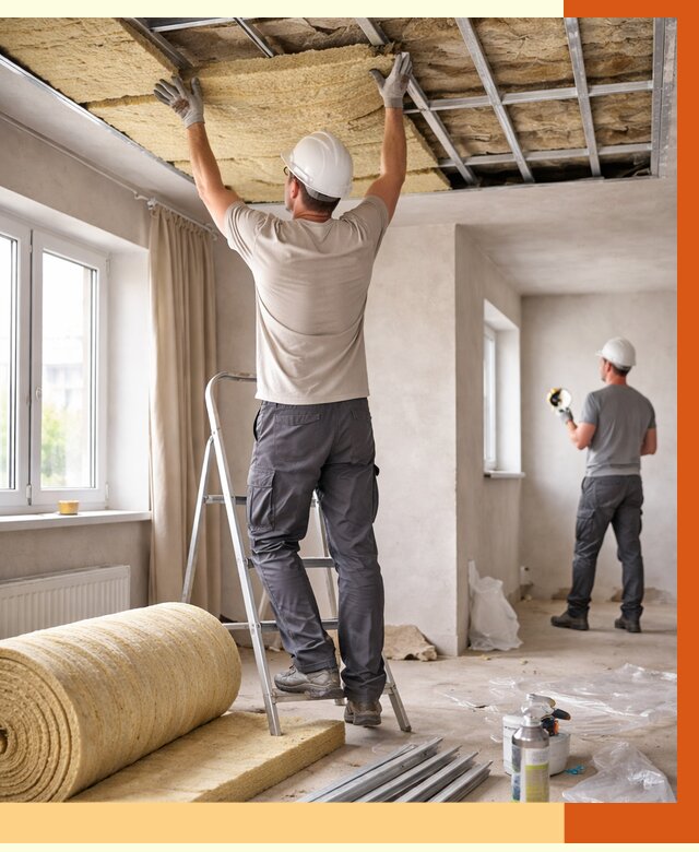 Утепление потолка в частном доме в Пятигорске от 976 руб./м² — работы под ключ | ТепломастерПтг