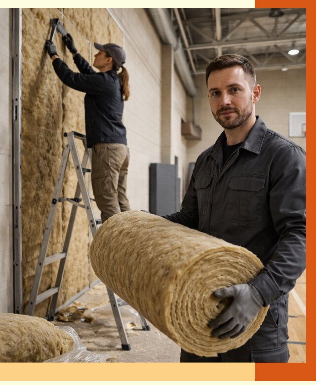 Утепление спортзала в Пятигорске от 7705 руб/м2 — комплексное утепление под ключ | ТепломастерПтг