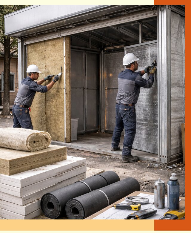 Утепление павильона шаурма в Пятигорске под ключ от 1233 руб. за м² | ТепломастерПтг