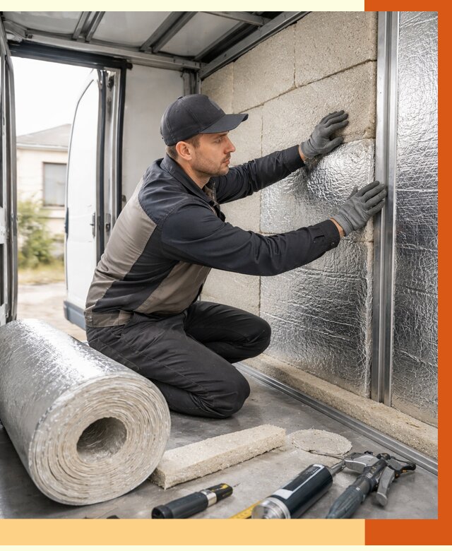 Утепление фургона рефрижератора в Пятигорске от 12841 руб./м² под ключ | ТепломастерПтг