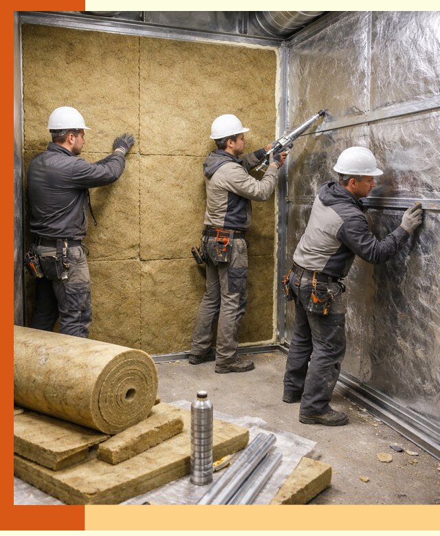 Утепление венткамеры в Пятигорске — качественная теплоизоляция и шумопоглощение