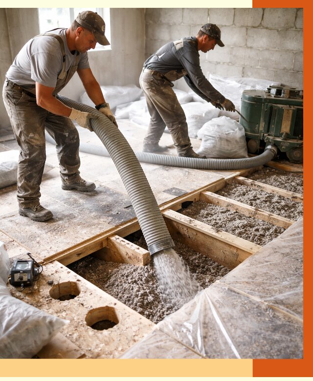 Заполнение пустот перекрытий в Пятигорске от 4623 руб. под ключ | ТепломастерПтг