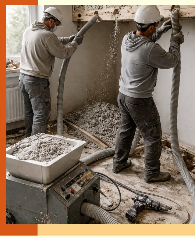 Заполнение пустот перекрытий пеной и наполнителями в Пятигорске