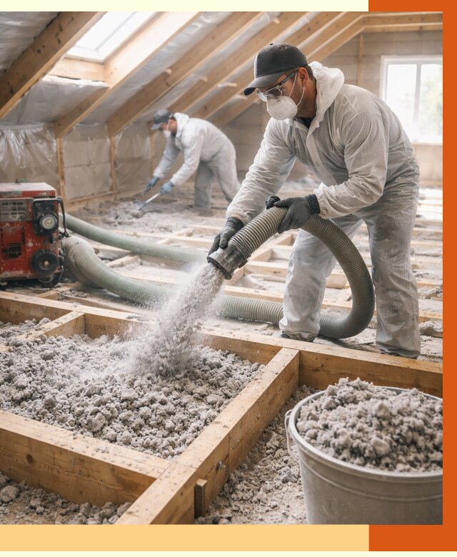 Утепление эковатой в Пятигорске от 3031 руб./м2 — монтаж и задувка | ТепломастерПтг