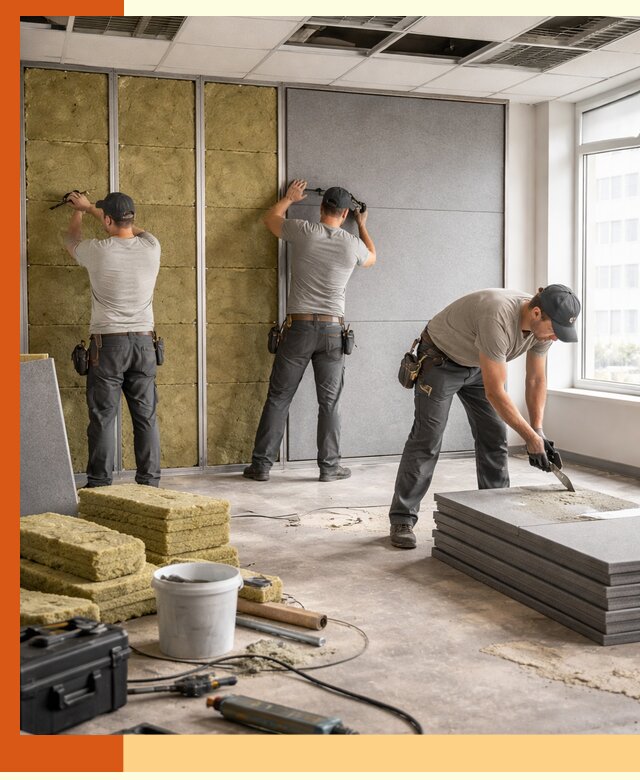 Профессиональная шумоизоляция офисов в Пятигорске для комфорта сотрудников