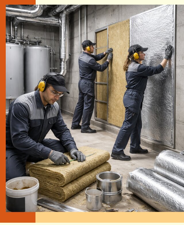 Шумоизоляция котельной в Пятигорске: профессиональный монтаж и материалы