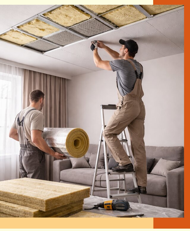 Шумоизоляция потолка в Пятигорске от 2311 руб. под ключ | Профессионально — ТепломастерПтг