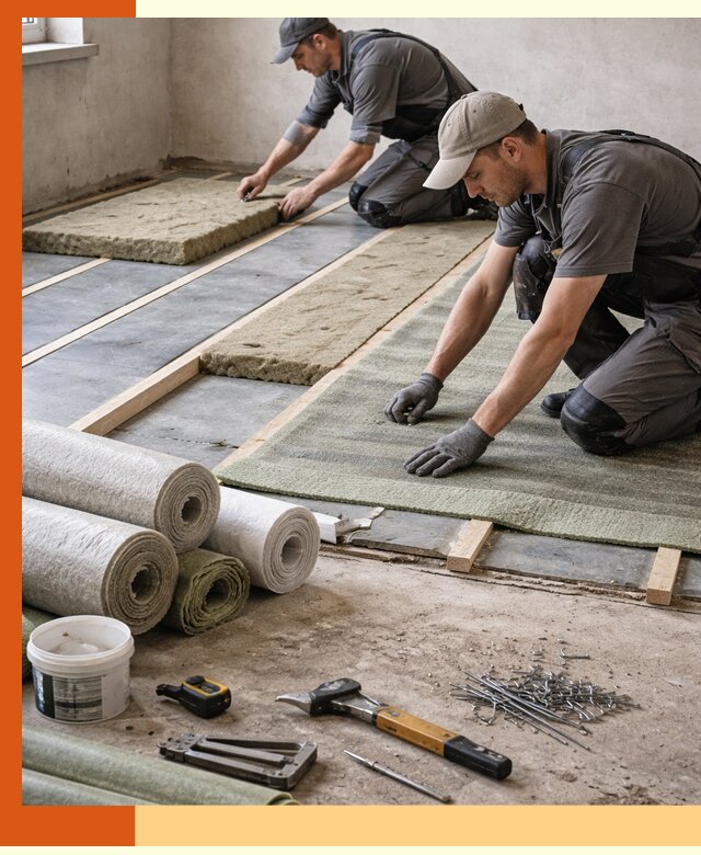 Шумоизоляция пола в Пятигорске — профессиональная звукоизоляция помещений