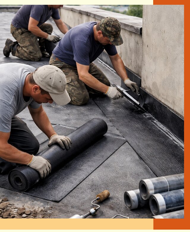 Гидроизоляция кровли в Пятигорске от 4623 руб. — профессиональная гидроизоляция крыши | ТепломастерПтг