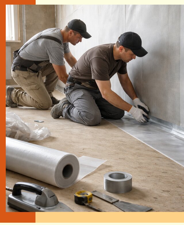 Монтаж пароизоляции для дома и помещений в Пятигорске